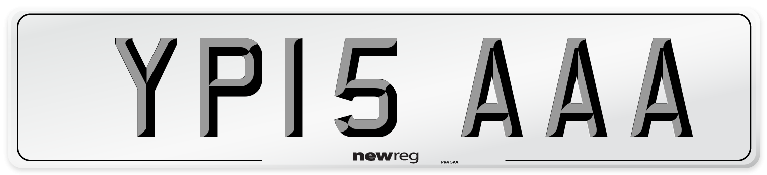 YP15 AAA Number Plate from New Reg